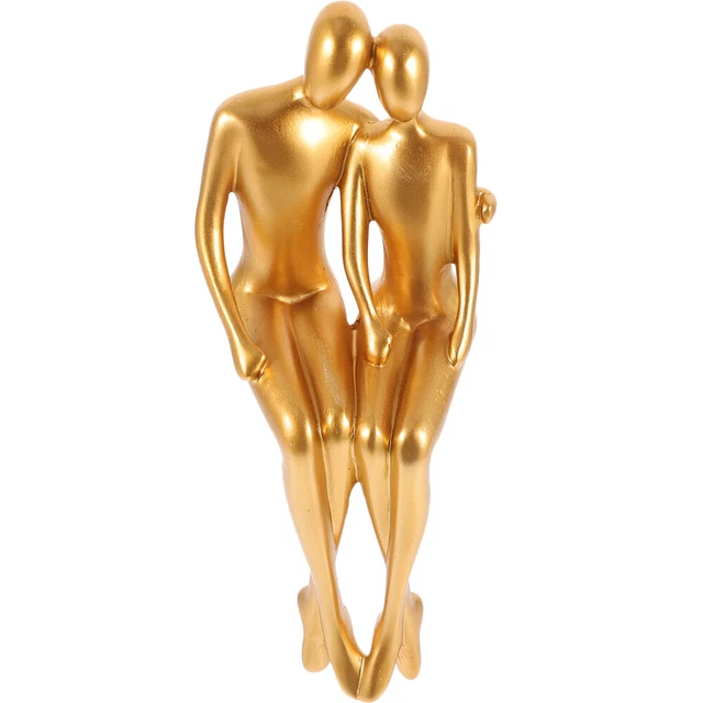 Décoration De Maison Figurine Couple Abstrait Les Amoureux Bureau Artisanat
