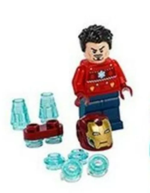 Lego 76196 Marvel Iron Man Tony Stark Minifigure Christmas Sweater New
