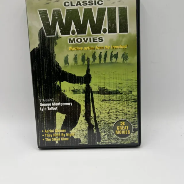 Classic World War II Movies: Aerial Gunner / They Raid By Night / The Steel Claw