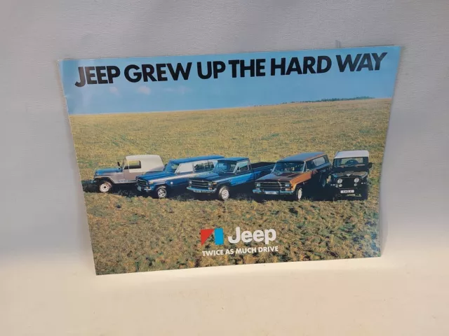 Jeep Range 1979-80 UK Market Foldout Sales Brochure CJ-7 Cherokee S Chief