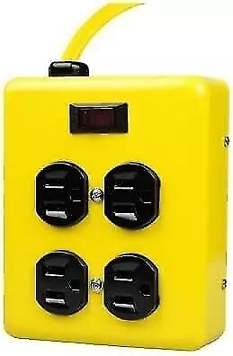 Yellow Jacket 2177N UL Listed Mountable 4 Outlet Power Supply Block Adapter...