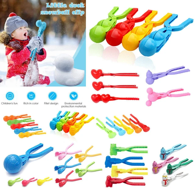 Duck Heart Snowball Maker Clip Kids Children Outdoor Toy Winter Snow Sand Mold
