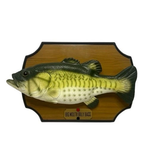 Poisson Chantant Squelette Big Mouth Billy Bones, Gemmy, Vintage, état Correct