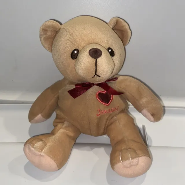 1999 Cherished Teddies Plush Teddie W/ red heart Enesco Bear Easter January