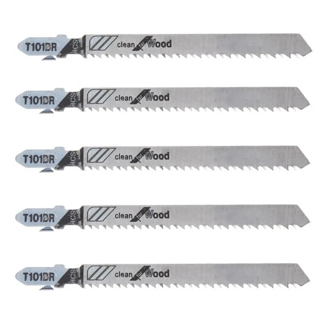 Coupe Scie Sauteuse Lames Outils 5pcs Sharp Bois Tendre Fiberboard Accessoires