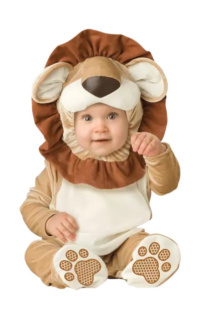 Baby Lion Costume Age 0 - 24 Months Toddler Lovable Lion Cute Animal Fancy Dress