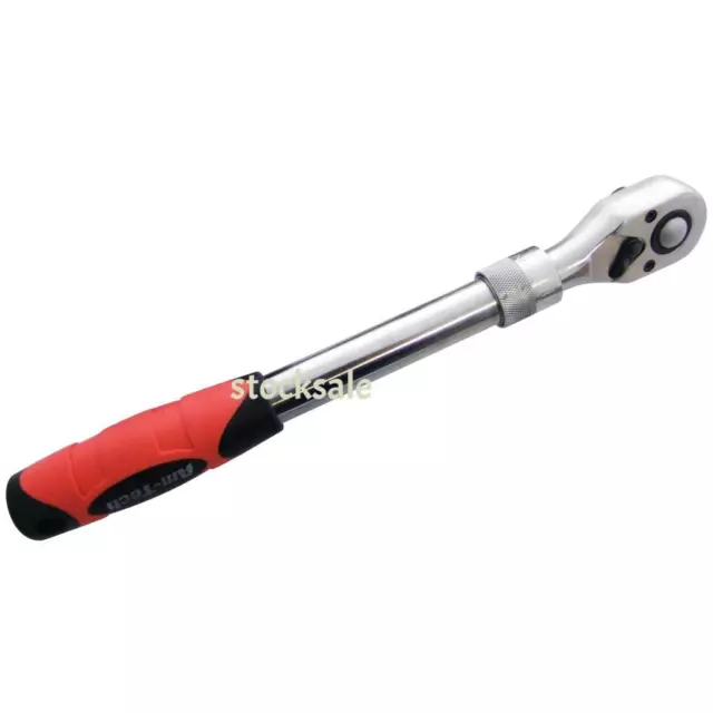 Heavy Duty 3/8" Drive Extending Telescopic Shaft Ratchet Handle Socket Wrench