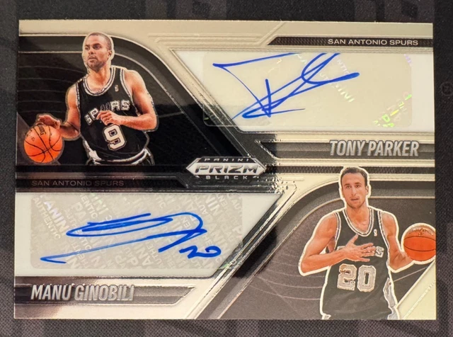 2024-25 PANINI PRIZM Black Tony Parker / Manu Ginobili Spurs