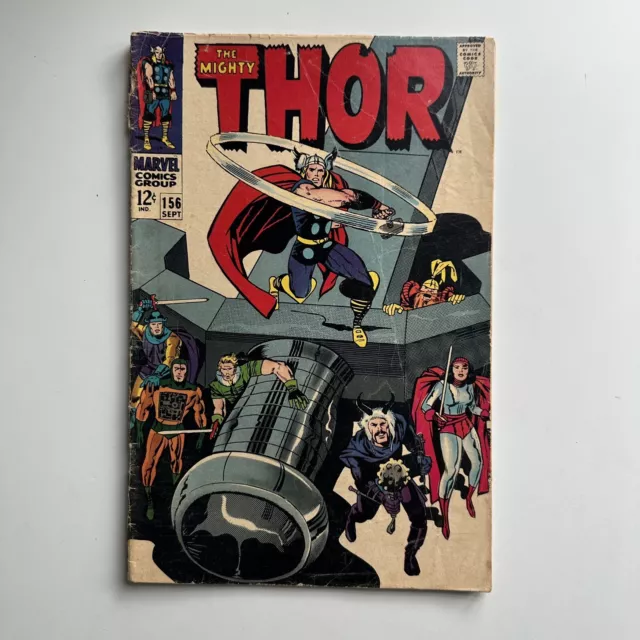 Marvel Comics The Mighty Thor #156 Stan Lee Jack Kirby 1968