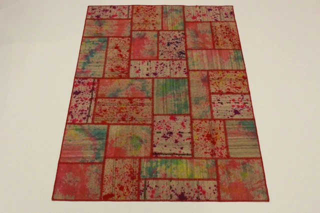 Abstract Art Modern Kelim Patchwork Persian Carpet Oriental Rug 2,43 X 1,73