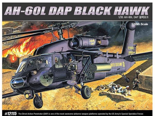 2PCS 1/200 Scale Military Model U.S.A. MH-60L DAP Black Hawk Helicopter with Metal Blade Uncolored DIY Resin Model for Military Collection, Aircraft - Canada