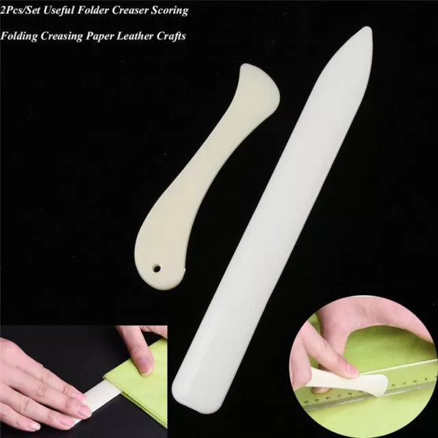 Office Leather Edge Creasing Bookbinding Craft Bone Folder Paper