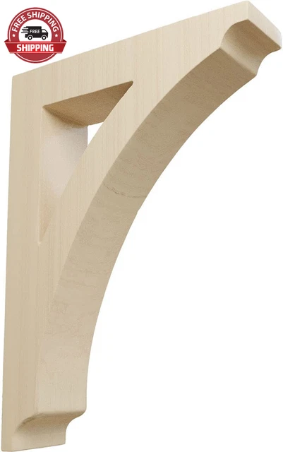 BKTW01X06X09THRW Small Thorton Wood Wood Brackets, 1 3/4"W X 6 1/2"D X 9"H , Rub