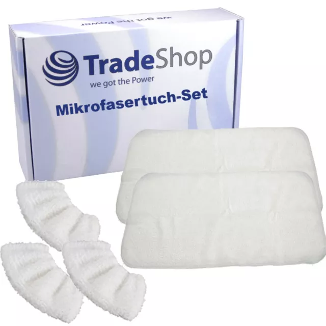 5in1 Mikrofasertuch-Set (2x Bodentuch, 3x Überzug) für Kärcher SC2 SC3 SC4 SC5