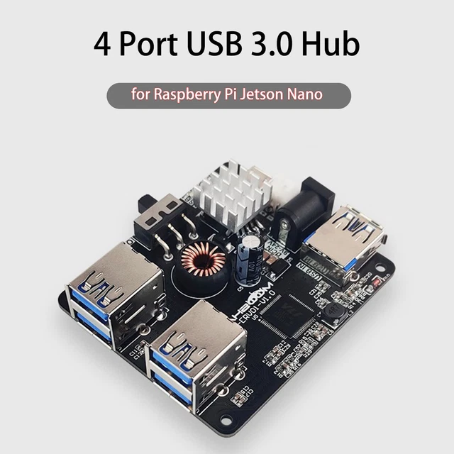 USB 3.0 HUB Expansion Board 4 Port for Robot Car Raspberry Pi JETSON NANO