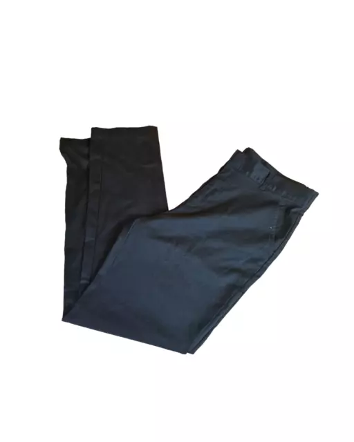 F&F niños negro pierna delgada uniforme escolar pantalones talla 15-16 años