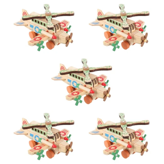 Pebaro 850/12 Kit Puzzle 3D In Legno Aereo, Modellino Da Costruire 22x10 Cm, 30 Pezzi, Gioco Creativo Per Bambini - 4