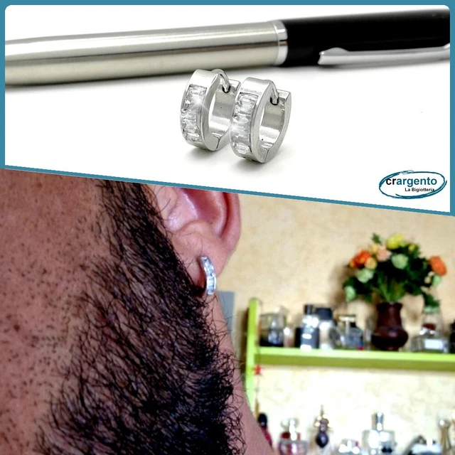 Orecchini a Cerchio Uomo - STROILI - (1 paio EH496S02) Orecchini a cerchio retrò con nodo celtico e...Orecchini con nodo celtico - Gioielli YFN