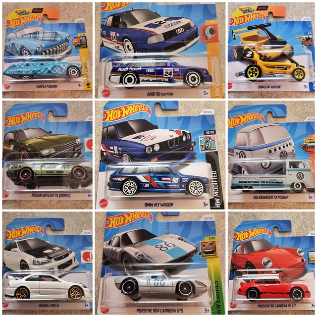 HOT WHEELS G H Case 2024 BMW M3 Audi Quattro Porsche 904 911 Nissan ...