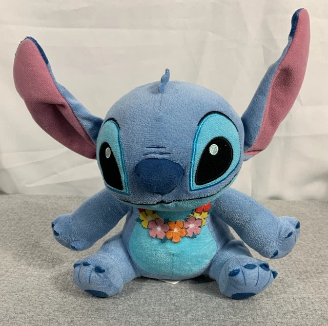 LILO & STITCH Disney Stitch w/ Lei Hawaiian Flowers Stuffed Toy Plush £ ...