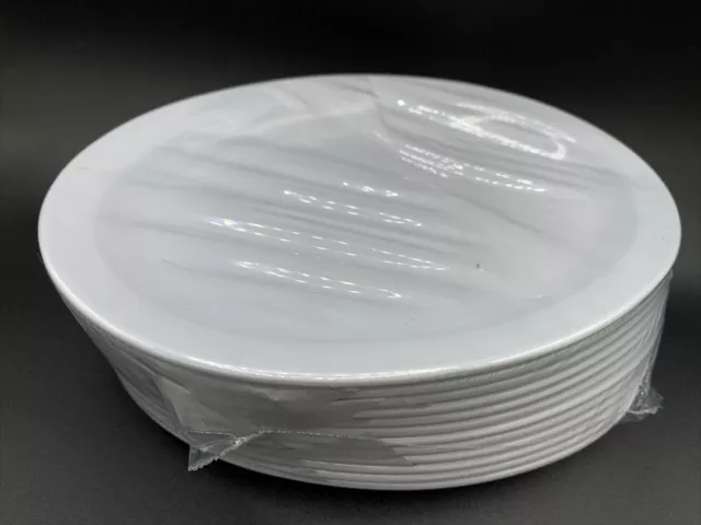 Lot of 12 Yanco China Melamine Oval Platter Plate 9-3/4" X 6-3/4" White NEW