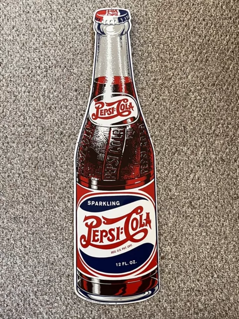 VTG Reproduction Pepsi-Cola Double Dot 42" Stout Marketing St Louis MO USA Retro