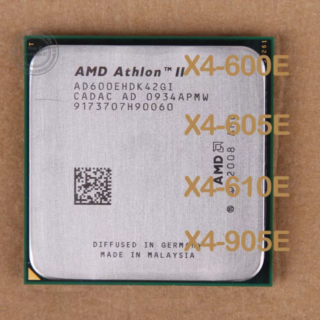 Procesador de CPU AMD Athlon II X4 610E 605E 600E AMD Phenom II X4 905E Socket AM3