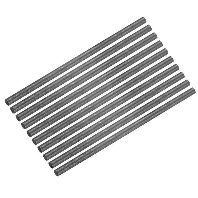 Graphite Rod Graphite Stirring Rod Stick Rod 100x4mm Black, Pack of 10
