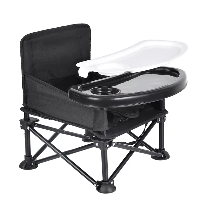 Travel Booster Seat with Tray for Baby Activity Chair Folding Portable High Chai