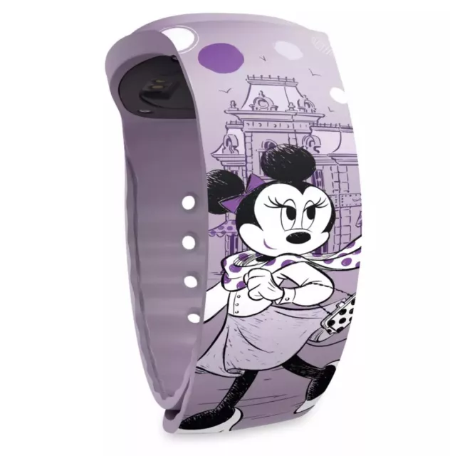 Disney Parks Minnie Mouse Cinderella Castle Magicband Plus Purple Unlinked NEW