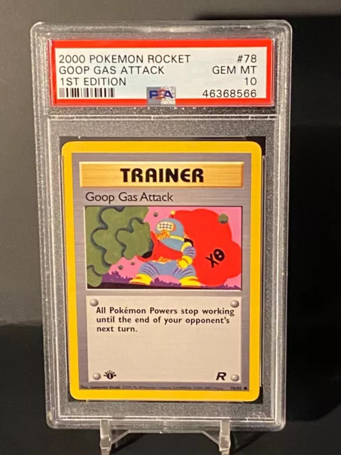 Pokemon 2000 Team Rocket 1st Edition 78/82 Goop Gas Attack PSA 10 Gem Mint