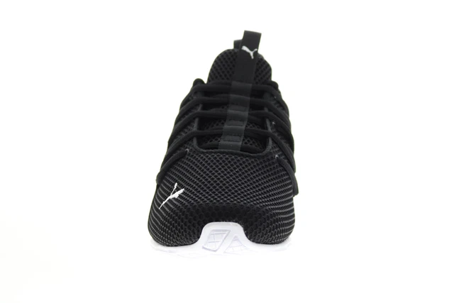 Puma Axelion LS 19438405 Mens Black Mesh Lace Up Athletic Running Shoes 3