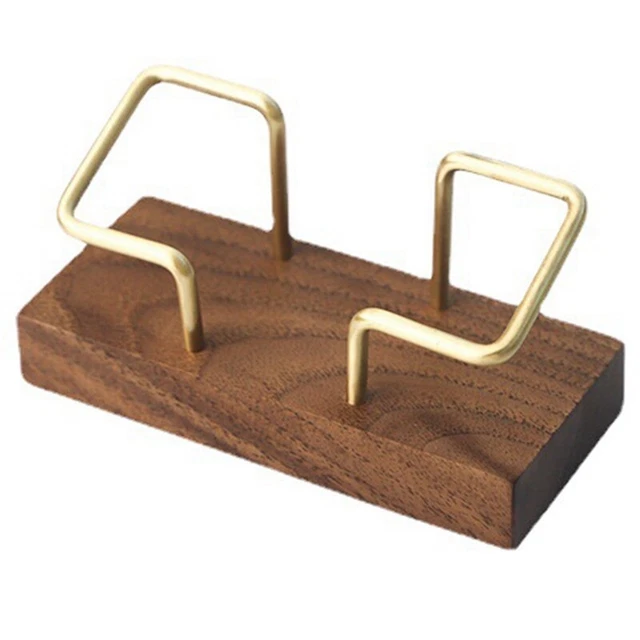Walnuss Messing Business Visitenkarten Halter Holz Visitenkarten Halter Met3630