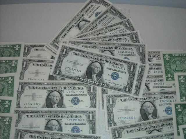 1935 1957 One Dollar Blue Seal Note Silver Certificate VG/VF LIGHTLY CIRCULATED+ 3