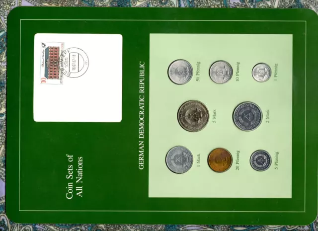 Coin sets of all nations East Germany 1979-1980 UNC 5 Mark 1981 KM#29 30,000