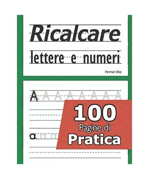 RICALCARE LETTERE E numeri - 100 pagine di pratica: Libri per imparare a  scriver EUR 10,98 - PicClick IT