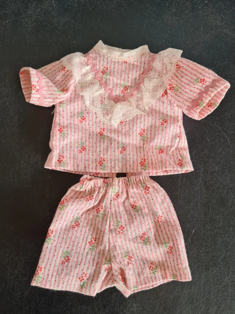 Petite robe ancienne pour poupée taille Bleuette • EUR 20,00