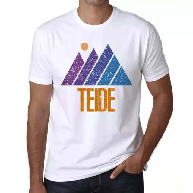 Uomo Maglietta Montagna Del Teide – Mountain Teide – T-shirt Stampa Grafica