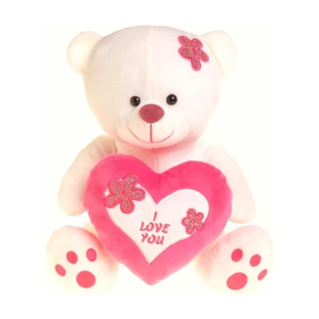 SAESR I LOVE you teddy bear holding a pink heart Cute teddy bear for ...