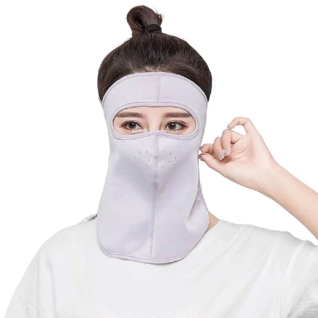 Flap Ice Silk Summer Sunscreen Mask Womne Neckline Mask Men Fishing Face Mask