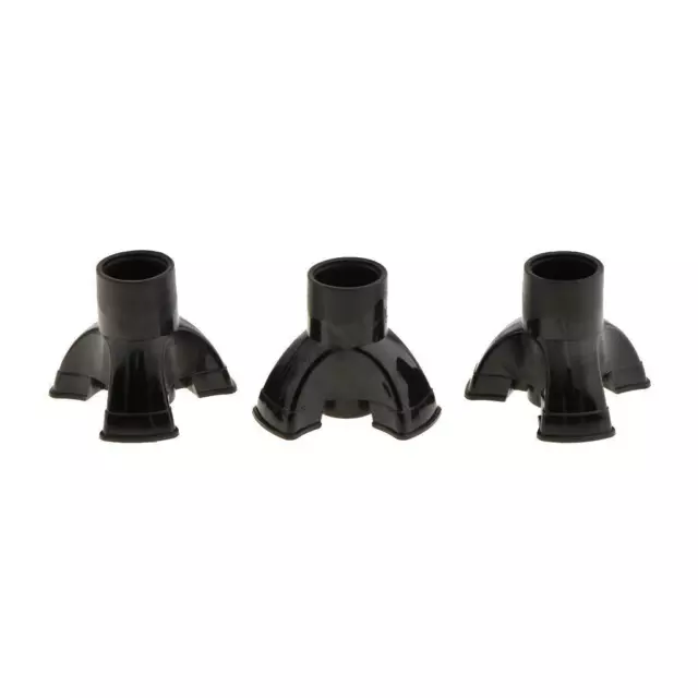 2-4pack 3Pcs Crutch Ferrules Rubber End Walking Stick Tips Feet Trekking Pole