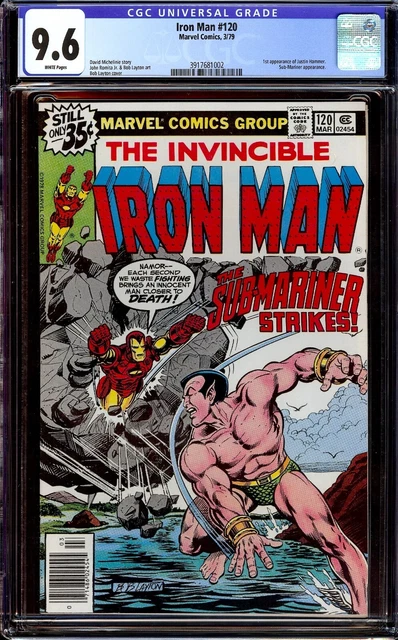 Iron Man #120...CGC 9.6 NM+...First appearance of Justin Hammer..Sub-Mariner app