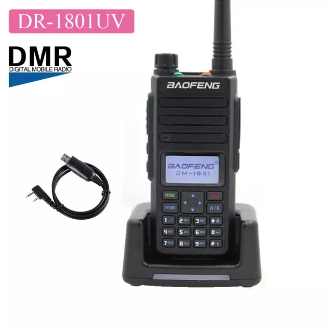 New Baofeng DR-1801UV DMR Digital Radio Dual band Walkie Talkie DM-1801 Updated