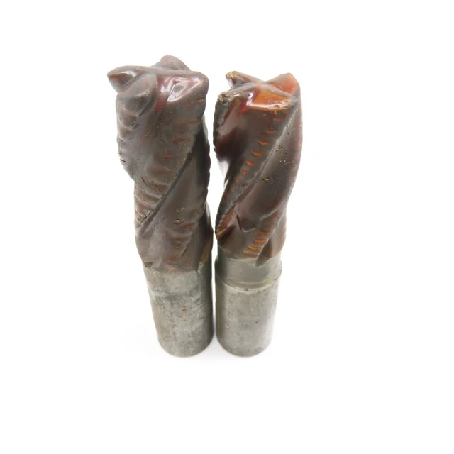 1" Diam. 4 Flute Spiral Roughing End Mill HSS 1" Weldon 2" LOC Lot Of 2