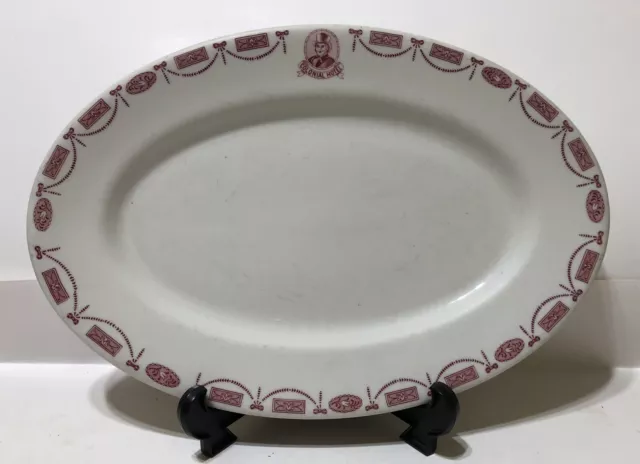 Rare COLONIAL HOTEL Restaurant Ware Platter - Monmouth, Illinois IL