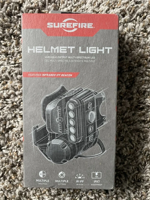Genuine SUREFIRE Helmet Light model HL1-A-TN WHITE / BLUE / IFF IR Beacon