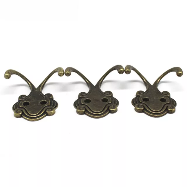 Antique Vintage Style Classic Cast Iron Hooks 54*52mm Double-Hook Hat Coat Hook 2