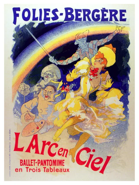 El Arc en Ciel Folies Vintage POSTER.Graphic Design.Wall Art Decoration.3235