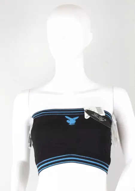 Women's Bandeau Bra Multiwear Size Small LILY Black / Blue NWT