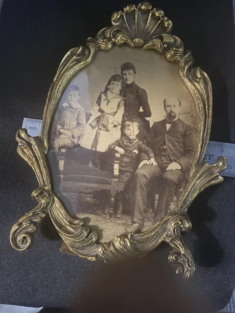ORNATE VICTORIAN , ORIGINAL, Gold/Metal PICTURE/PHOTO FRAME  “The Judges”